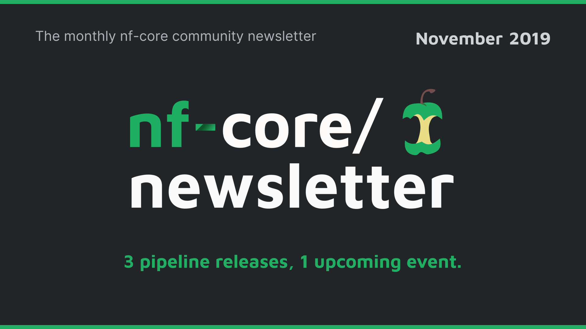 nf-core newsletter — November 2019