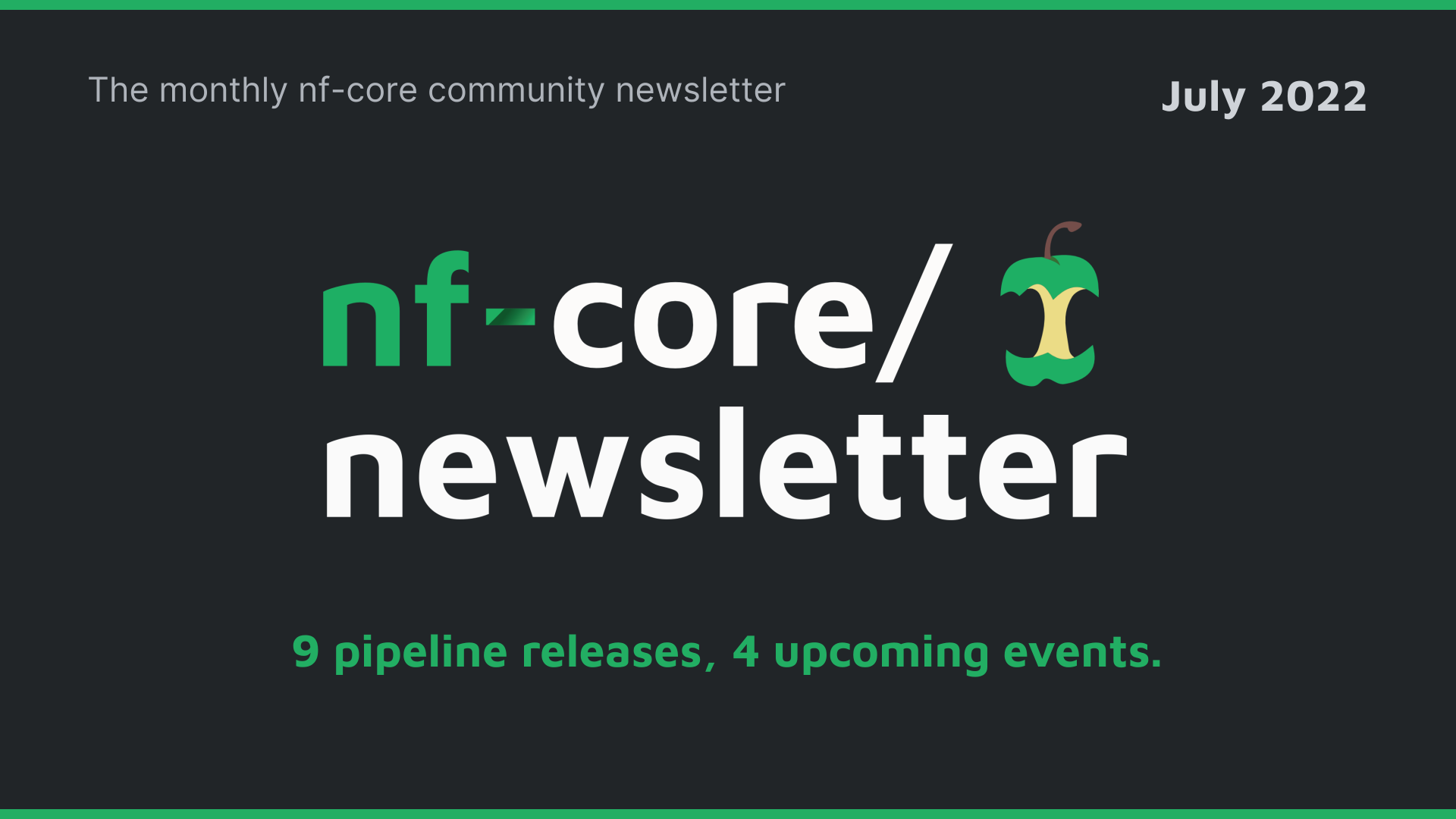 nf-core newsletter — July 2022